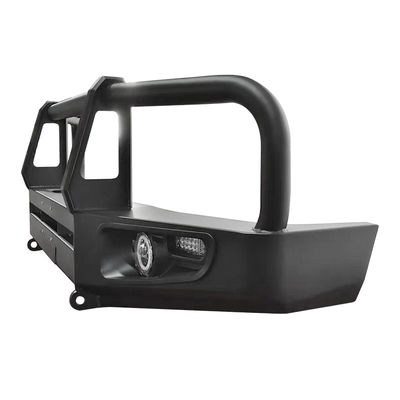 Universal Fit Steel Bull Bar With Bolt On Mounting And Spot Beam Lights