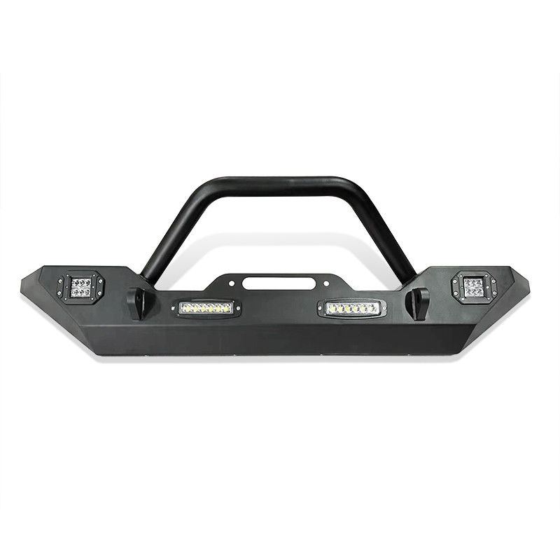 LED Truck Bull Bar Black Powder Coat Finish 12V Steel Mounting with Integrated Light Feature
