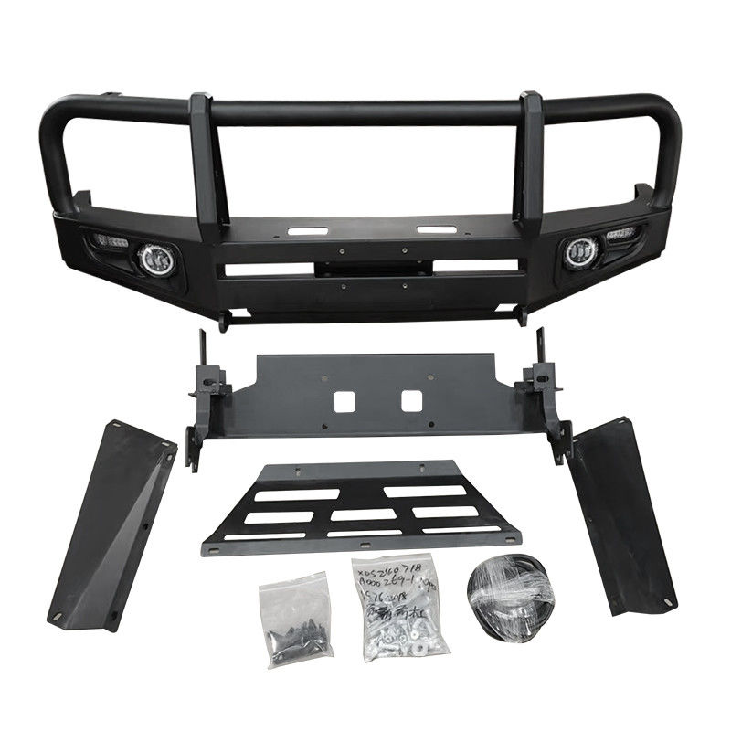 Universal Fit Steel Bull Bar With Bolt On Mounting And Spot Beam Lights