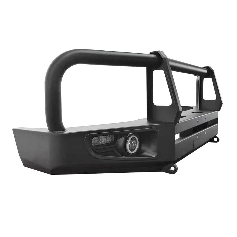 Universal Fit Steel Bull Bar With Bolt On Mounting And Spot Beam Lights