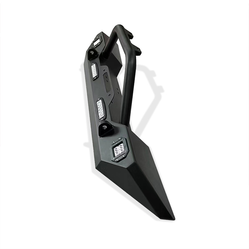 LED Truck Bull Bar Black Powder Coat Finish 12V Steel Mounting with Integrated Light Feature