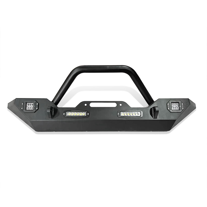 LED Truck Bull Bar Black Powder Coat Finish 12V Steel Mounting with Integrated Light Feature