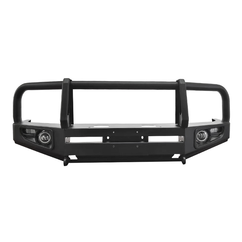 Universal Fit Steel Bull Bar With Bolt On Mounting And Spot Beam Lights