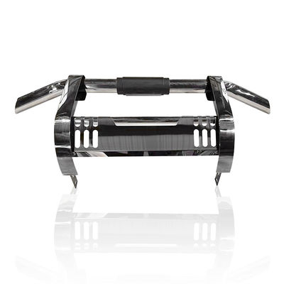 새로운 쉬운 자동차 앞면 스테인리스 스틸 프론트 범퍼 불 바 (Led 조명 포함) for 토요타 하이럭스 비고 레보 로코 닛산 NP300 나바라 이스즈 미쓰비시 폭스바겐 포드 F150 랩터 레인저