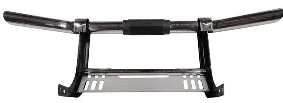 새로운 쉬운 자동차 앞면 스테인리스 스틸 프론트 범퍼 불 바 (Led 조명 포함) for 토요타 하이럭스 비고 레보 로코 닛산 NP300 나바라 이스즈 미쓰비시 폭스바겐 포드 F150 랩터 레인저