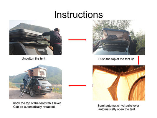 단단한 지붕 윗 지붕 텐트