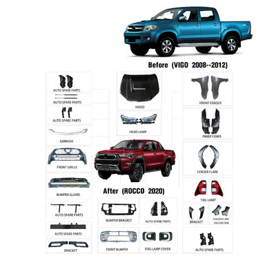 토요타 힐럭스 레보 로코 2021년 동안 OEM 업체 도매 슬쩍 찌르기 바 차량용 라이트 ABS 재질 주름펴는 성형수술 몸 장비