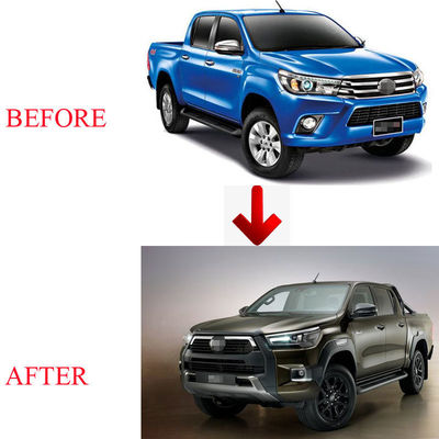 검은색 차 앞 배머 로코 2020 2021 페이스 리프트 보디 키트