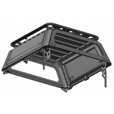 Toyota Hilux Ford Ranger F150 BT50 Dmax를 위한 4x4 검정 강철 단단한 Tonneau 덮개
