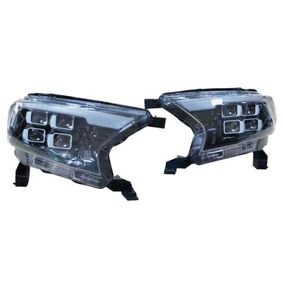 Ford Ranger T7 T8 Full Led Headlights 4 Len 프로젝터 ABS 소재