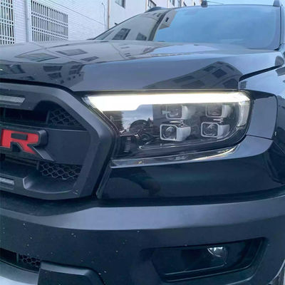 Ford Ranger T7 T8 Full Led Headlights 4 Len 프로젝터 ABS 소재