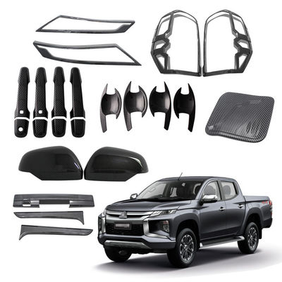 Mitsubishi Triton L200 2019 2020 2021용 크롬 가드 카 익스테리어 풀 바디 키트 픽업